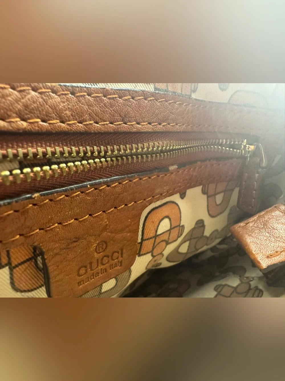Gucci Bag Guccissima Leather Hobo GG Monogram Shoulder Bag Vintage Y2K Italy - Picture 6 of 14